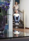 Kolečkový schodolez, zvláštní pomůcka, přeprava imobilních osob, jako invalidní vozík, bezbariérový