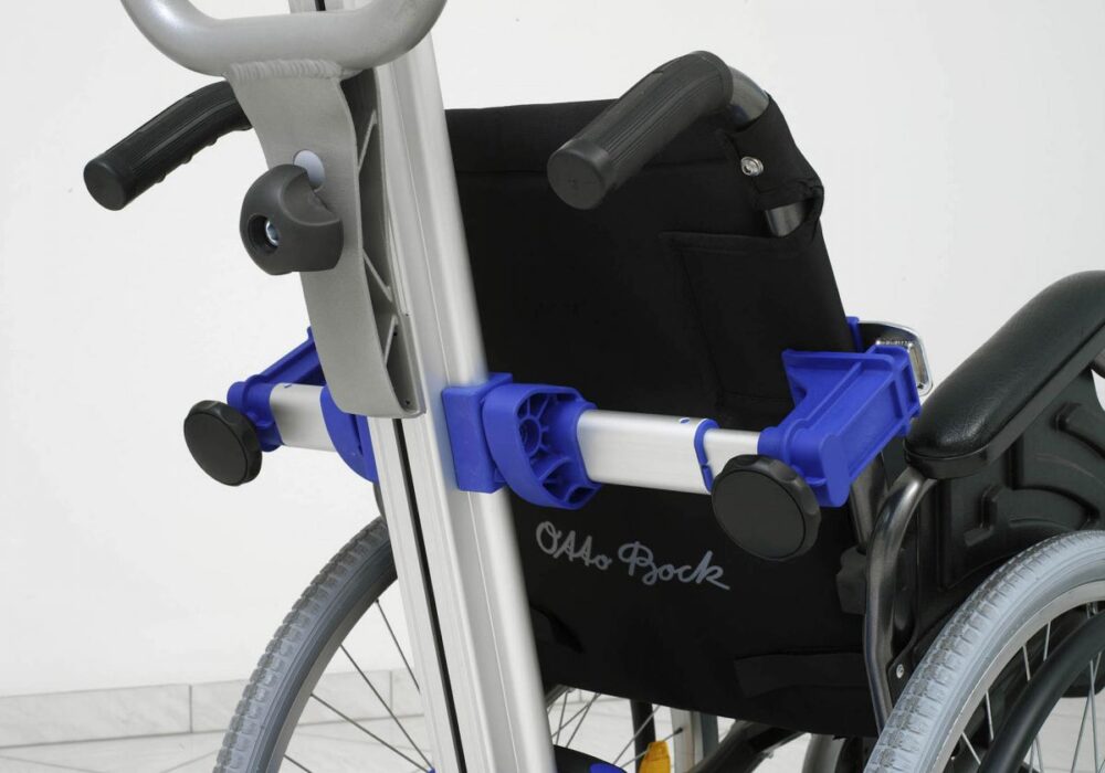 Kolečkový schodolez, zvláštní pomůcka, přeprava imobilních osob, jako invalidní vozík, bezbariérový