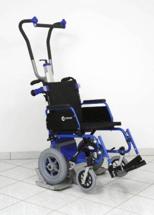 Kolečkový schodolez, zvláštní pomůcka, přeprava imobilních osob, jako invalidní vozík, bezbariérový