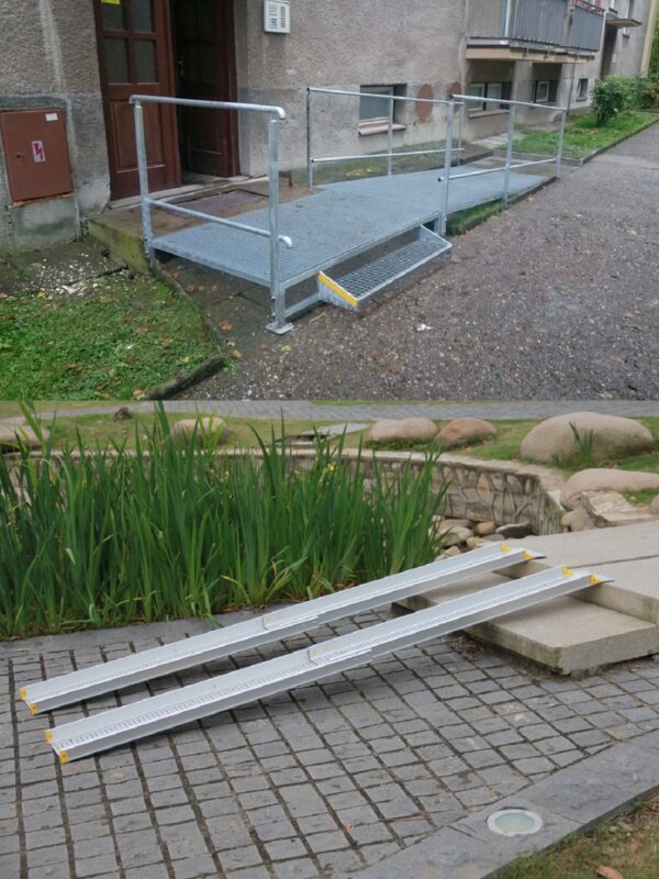 Nájezdové rampy a ližiny